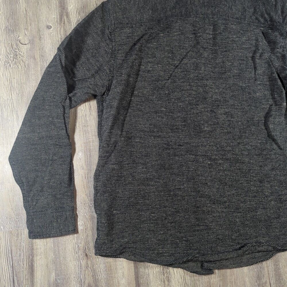 Genuine Dickies Shirt Mens Size Medium Heavyweight Tweed Grey Long Sleeve - Picture 12 of 15